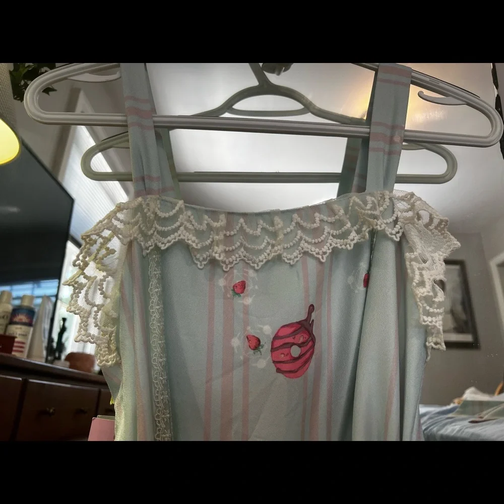 Lolita collective, Tea Party Rabbit Jumper skirt,  small - Picture 7 of 10